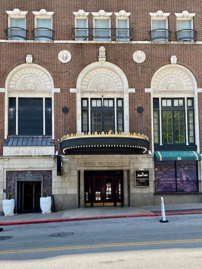 Photo of the Muehlebach Hotel on Baltimore Avenue, Kansas City, Missouri