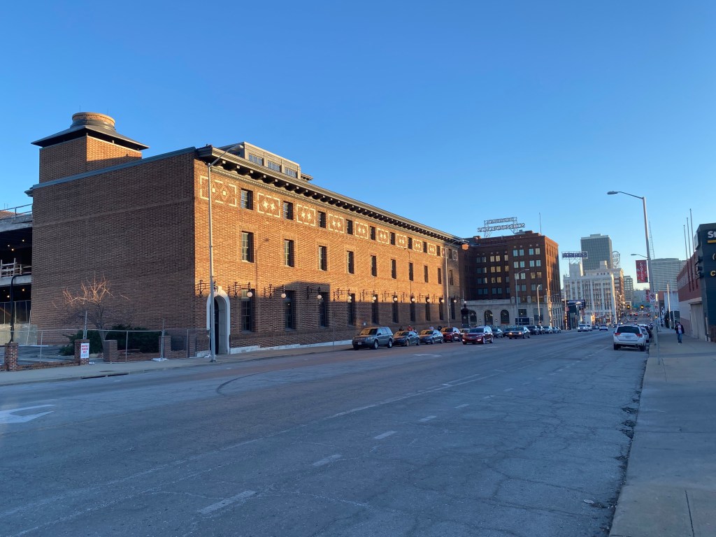 The former Kansas City Star building as seen from Grand Boulevard