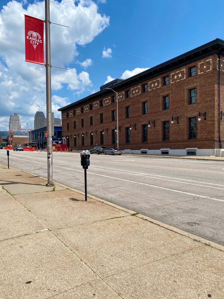 Looking towards the former Kansas City Star building from Grand Boulevard