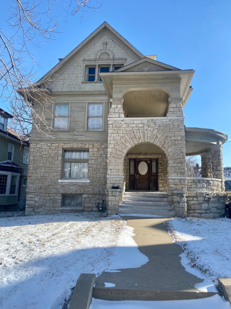 Photo of the house at 3733 Warwick Boulevard on a bitterly cold winter's day