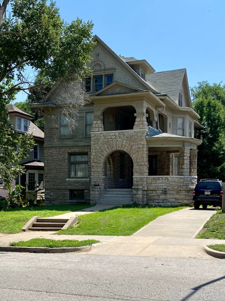 Photo, taken in summer, of the former boardinghouse on Warwick Boulevard where Ernest Hemingway stayed from October to December in 1917