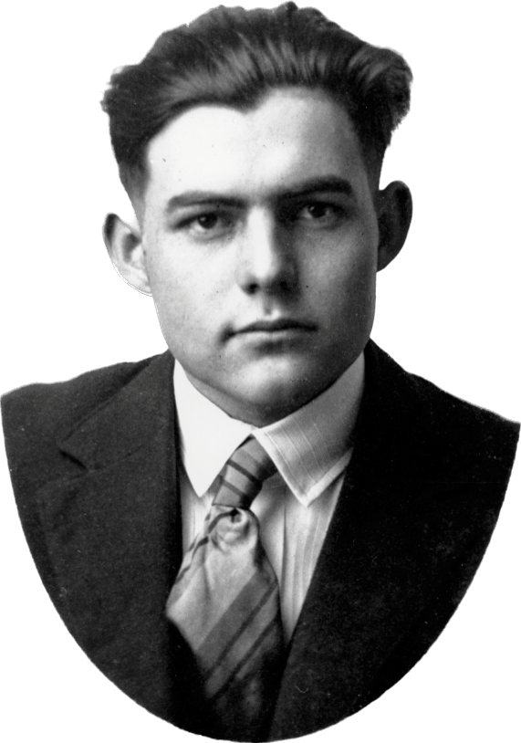 Portrait of Ernest Hemingway around 1917. Ernest Hemingway Collection. John F. Kennedy Presidential Library and Museum, Boston