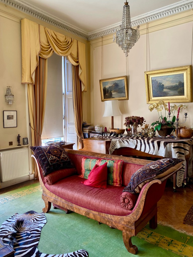 Yet another view of the room on the first floor of 17 Heriot Row, where John Macfie chatted with my friend and me about the life of Robert Louis Stevenson